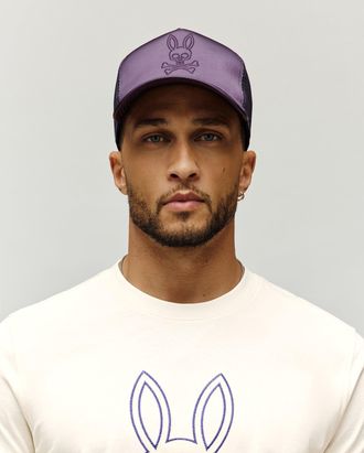 Psycho Bunny Mens Ashton Trucker Cap 509 MYSTERIOSO / O/S