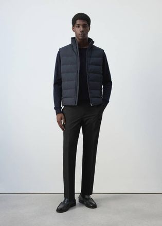 Mango Gilet imbottito in piuma idrorepellente blu notte - Uomo - XXL - MANGO MAN