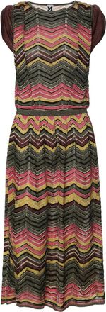 Missoni chevron-knit dress - Brown