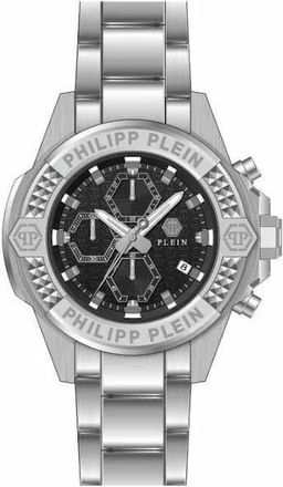 Philipp Plein Quartz Chronograaf Horloge - Heren - Accessoires - Grijs - Maat: ONE Size