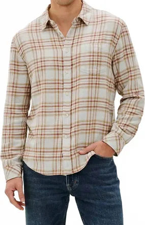 Rails Lennox Shirt In Currant Tawny Melange