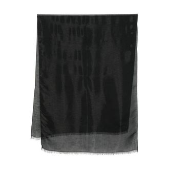 Emporio Armani Accessoires, Dames, Zwart, ONE Size, Nylon, Emporio Armani Scarfs Zwart