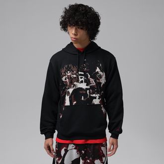 Nike Jordan Mens Jordan Sport Crossover Dri-FIT Fleece Pullover Hoodie in Black | IZ4032-010