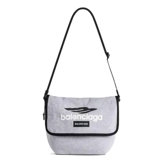 Balenciaga Explorer Small Messenger Bag Grey Black 6202592AA8K1469