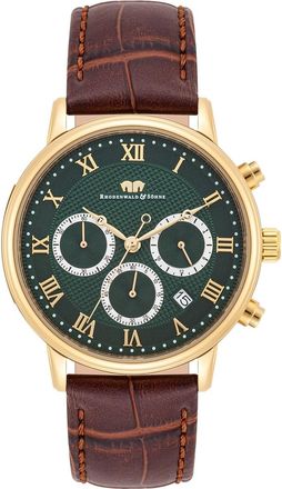 Rhodenwald & S&ouml;hne Mens Male Stainless steel Watch 40,0mm - Gold material_Stainless_Steel - One Size