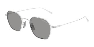 Montblanc MB0472S 002 Mens Sunglasses Silver Size 50