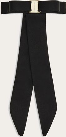 Ferragamo Women Vara bow hair clip Black