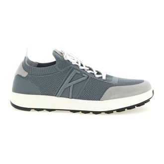 Kiton Technical Cotton Trainers - male - Kiton - Sneakers - Gray - 10 UK - Shoes
