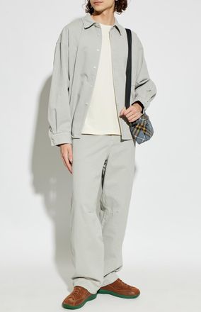 American Vintage Cotton Trousers, Mens, Grey