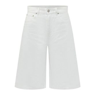 Coperni Denim Bermuda Shorts - Dames - Denim shorts - Wit - XS - Denim - Korte Broeken
