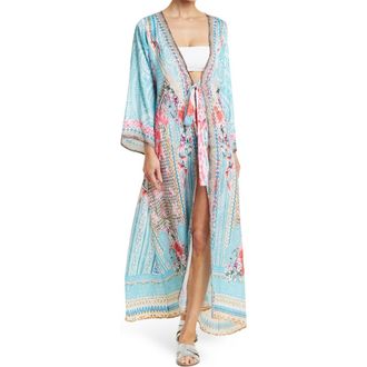 Ranee&rsquo;s Turquoise Patterned Ruana at Nordstrom Rack