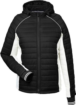 Nautica Womens Nautical Mile Hooded Puffer Jacket