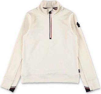 Moncler Kids Sweatshirts, male, Beige, 6 Y, Kids Knitwear Ivory Aw25