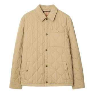 Burberry 25 Long Sleeved Quilted Gabardine Jacket Beige 81101801