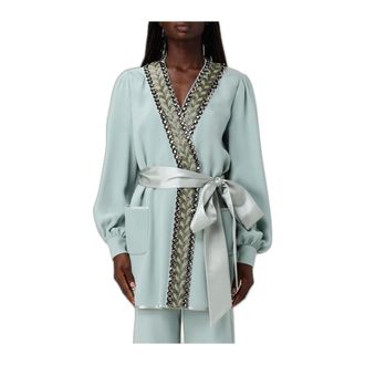 Valentino Giacca Kimono in Cady Couture - Blouses & Shirts - Mujer - Verde - S