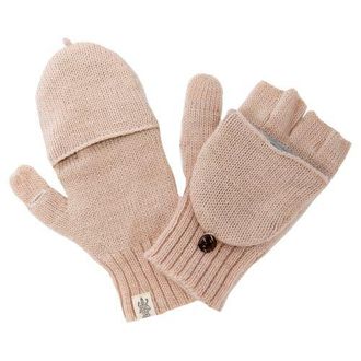 Nirvanna Designs Bryant Fingerless Gloves w/ Flap in Pink Quartz at Nordstrom