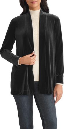 Jones New York Open Front Cardigan in Jones Black at Nordstrom, Size X-Small