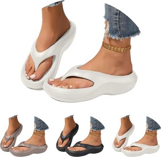 Generic Arch Suppo1rt Flip Flops for Women Plantar Fasciitis Orthopedic Sandals for Women Arch Support Walking Sandals Platform Recovery Flipflops Pillow Soft