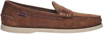 Sebago Mens Dan Flesh Out Leather Loafers (Dark Brown) - Size UK 7