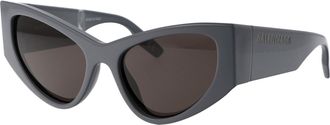 Balenciaga Womens Sunglasses Bb0300s Grey Acetate Grey-Grey-Grey Grey/grey/grey