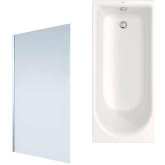 Duravit Ba&ntilde;era Derecha Duravit D-neo1700x750mm + Mampara De Ba&ntilde;era Izquierda Aurys Mist 1 Cromo