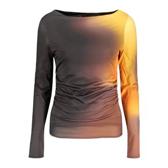 Desigual Camiseta TS Berlin de Manga Larga - Tops - Mujer - Multicolor - XL