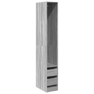 Berkfield Home Wardrobe Grey Sonoma 30x50x200 cm Engineered Wood | Size: 30 x 50 x 200 cm