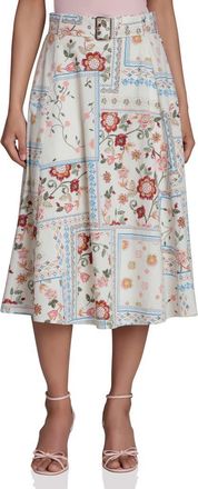 Bagatelle Belted Midi Skirt in Garden Bandana at Nordstrom Rack, Size X-Small