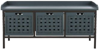 Safavieh Banco exterior en madera de acacia beige