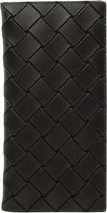 Bottega Veneta Pre-owned Geweven Portemonnee - Dames - Vintage Accessoires - Zwart - ONE Size - Leer - Vintage