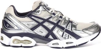 Asics Sneakers, male, Multicolor, 8 1/2 UK, Nimbus 9 Silver Navy Trainers Men
