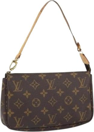 Louis Vuitton Pre-owned Mini Bags, female, Brown, Size: ONE SIZE Pre-owned Monogram Pochette Accessoires Pouch