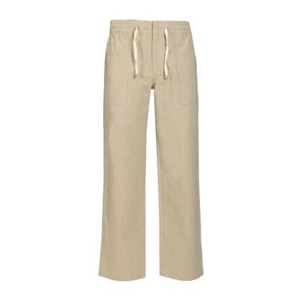 Dr&ocirc;le de Monsieur Elasticated Cotton Trousers - male - Drole de Monsieur - Wide Trousers - Beige - 2XL - Trousers
