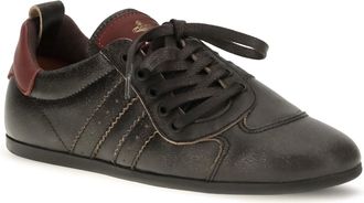 Vivienne Westwood Womens Drunken Leather Sneakers Off Black
