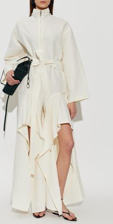 Alaia Long Sleeve Jumpsuit, Womens, Cream