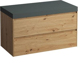 Laufen Lani Encimera De Lavabo Gris Tr&aacute;fico Incl. Mueble Bajo - Laufen