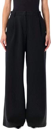 Sessun Provenco Black High-Waisted Tailored Wide-Leg Pants