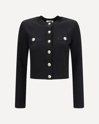 Balmain Round-neck viscose Cardigan Female 40