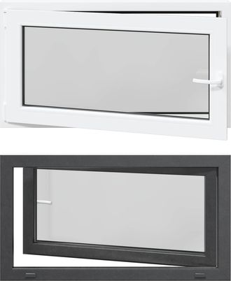 vidaXL Color Interno De Ventana De S&oacute;tano Blanco Risor 110 X 70 Cm Vidaxl