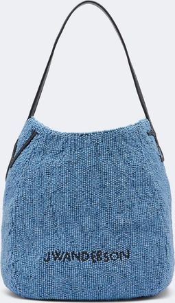 J.W.Anderson Bulb Small beaded leather-trimmed shoulder bag