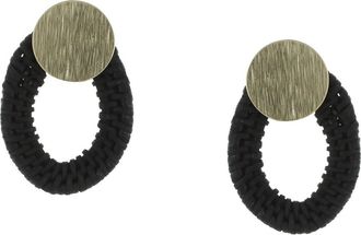 Olivia Welles Leda Rosette Drop Earrings in Silver /Blue at Nordstrom Rack