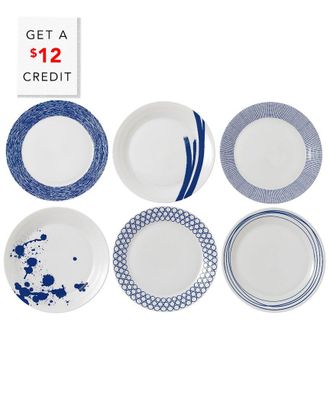 Royal Doulton Pacific Dinner Plates (Set Of 6) With $12 Credit