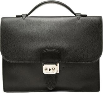 Herm&egrave;s Pre-owned Sac a Depeches - Dames - Vintage Handtas - Zwart - ONE Size - Leer - Vintage