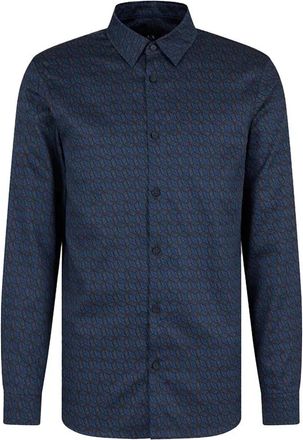 A|X Armani Exchange Stijlvolle Overhemden voor Mannen en Vrouwen - Heren - Casual Overhemden - Blauw - XS - Overhemden