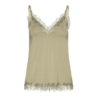 Rosemunde Tops, Dames, Groen, XS, Sleeveless Tops