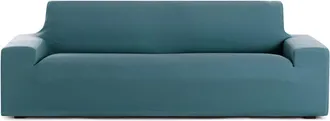 Eysa Funda de sofá 2 plazas bielástica verde esmeralda 140 - 170 cm