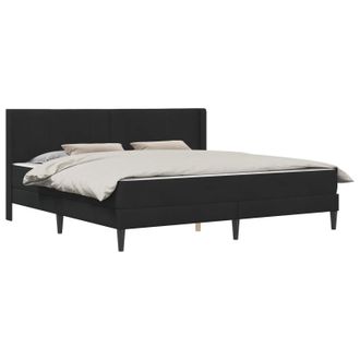 vidaXL Estructura De Cama Con Colch&oacute;n Negro 180 X 200 Cm Terciopelo Vidaxl