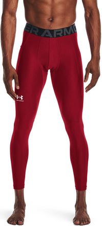 Under Armour Mens HeatGear Leggings Pants, Flawless (834)/White, X-Large