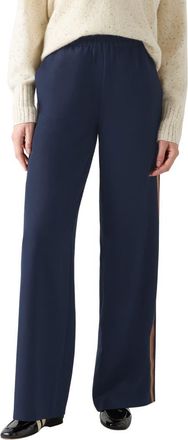 L.k. Bennett Cecile Stripe Wide Leg Pants in Navy Multi at Nordstrom Rack, Size 8 Us / 12 Uk