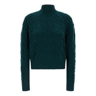 Max Mara Cosmo Sweater - Dames - Coltruien - Groen - S - Wol - Truien & Vesten